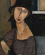 Amedeo Modigliani Jeanne Hebuterne painting